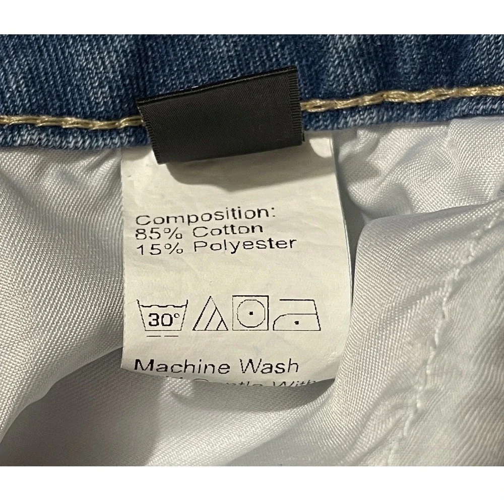 SHEIN Women's Patchwork Flare Jeans Light Wash Denim Size‎ M